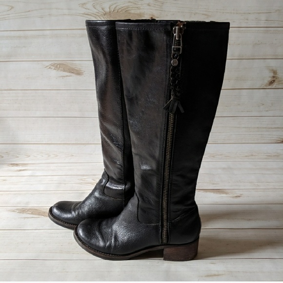 lucky brand tall black boots